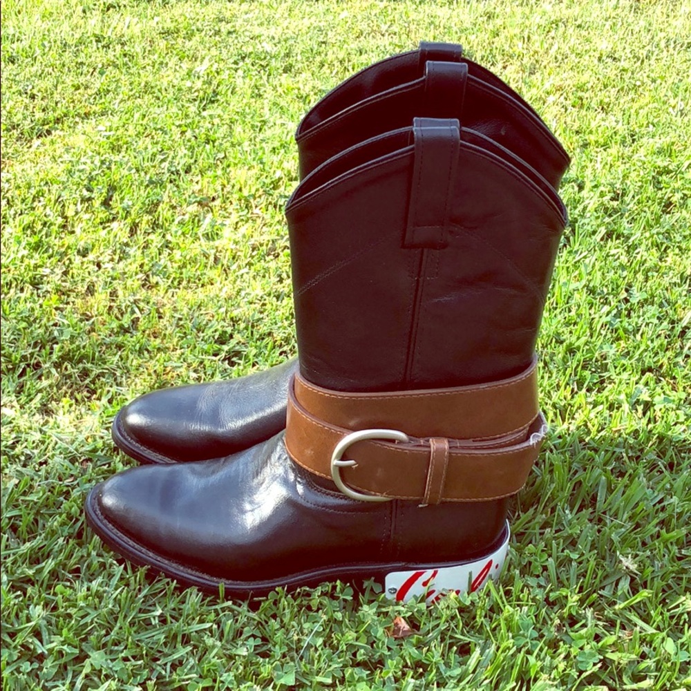 License to Boot Old West Cowboy Boots 7.5 NEW